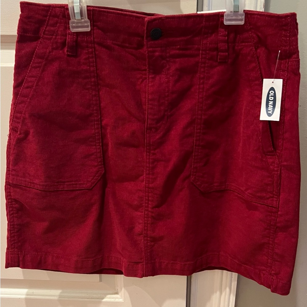 Old Navy Rust Corduroy Skirt
